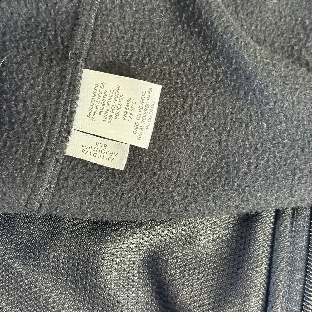 Andrew Marc Mens XL Black Zip Up Hoodie Fleece Jacket‎ Sportswear